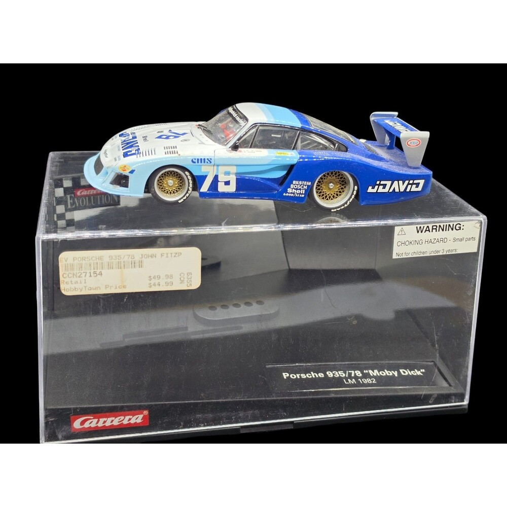 Carrera Evolution 1/32 Porsche 935/78 "Moby Dick" LM 1982 Racing Slot Car W/Case